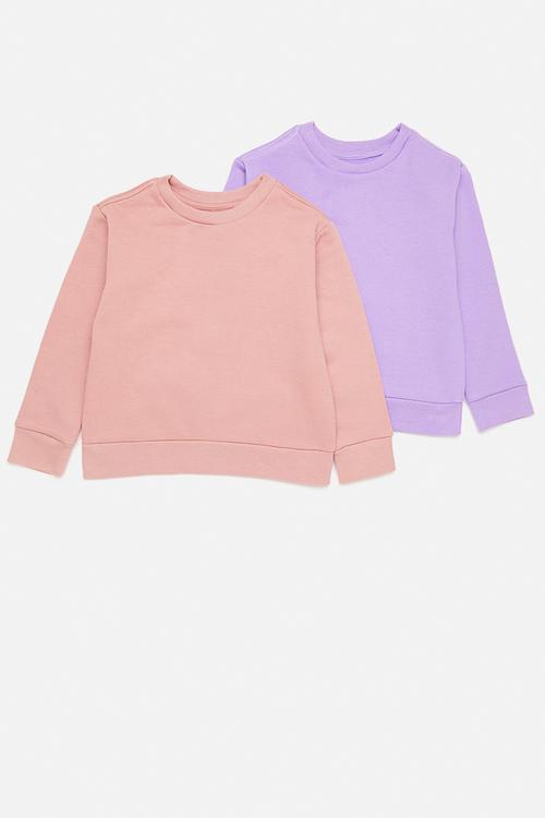 2 pack sweatshirt - dusty pink/lilac