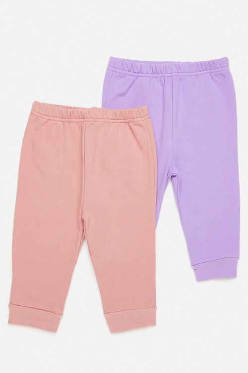 2 pack joggers - dusty pink/lilac
