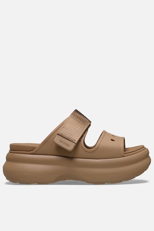 soho two strap sandalslide - brown