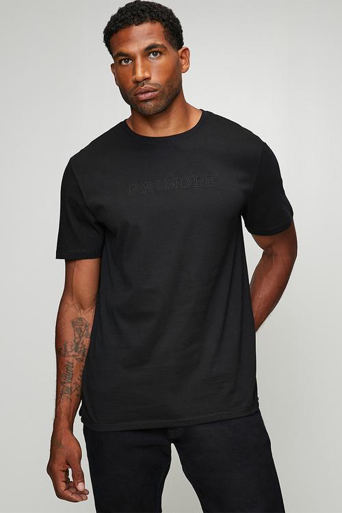 Roger Embroidery Tee - Black