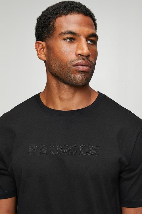 Roger Embroidery Tee - Black
