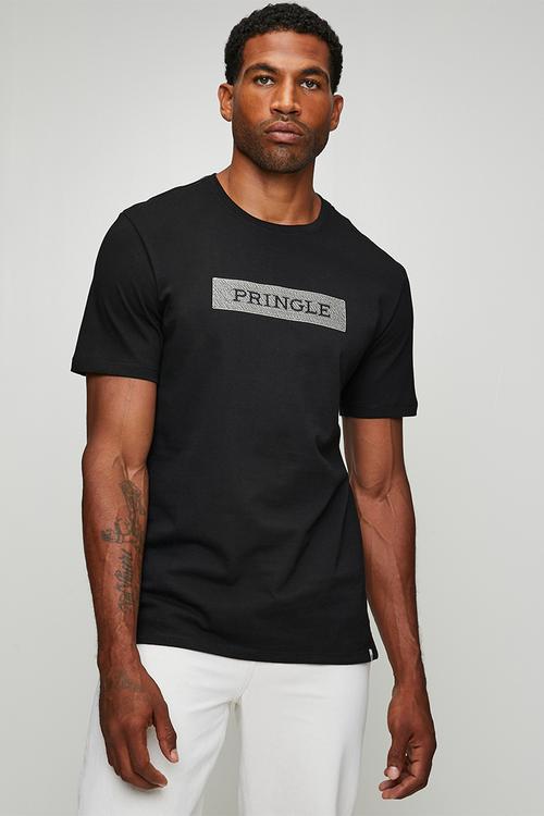 Roy Embroidery Tee - Black