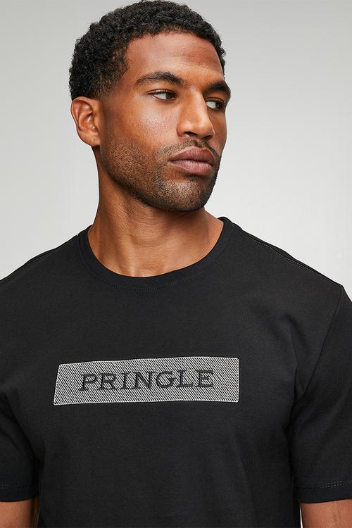 Roy Embroidery Tee - Black