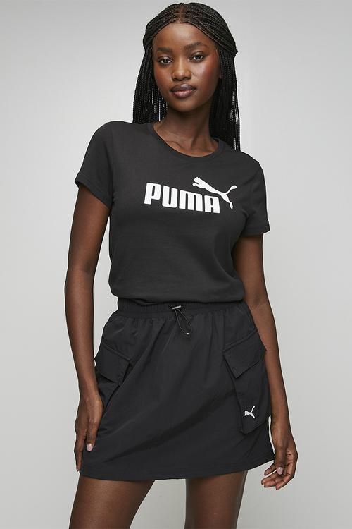 Wardrobe Ess Woven Cargo Short Skirt Pum - Puma Black