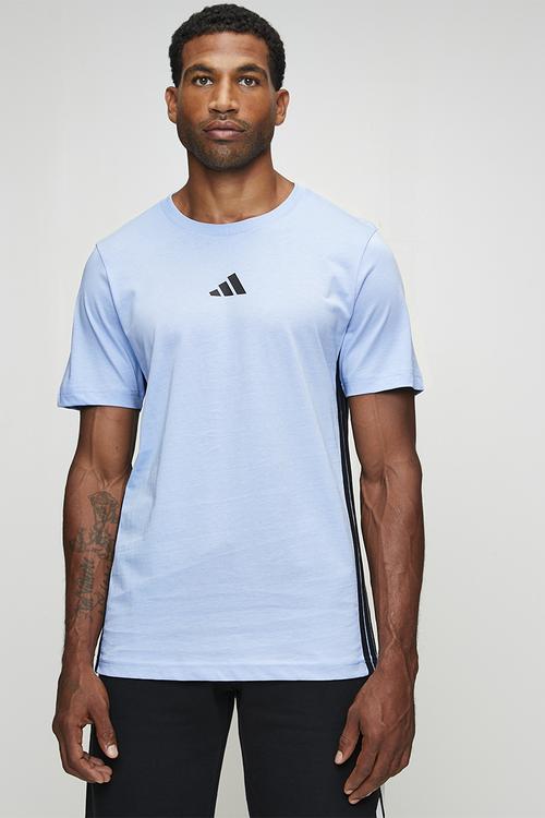 3-Stripe SJ Tee  - Glow blue/black