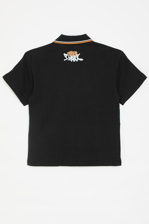 License Short Sleeve Jersey Shirt - Lcn Mat Black/Tiger Shark