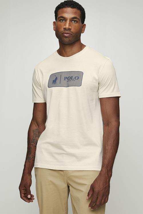 Thomas Block Logo Printed Short sleeve Tee - neutral