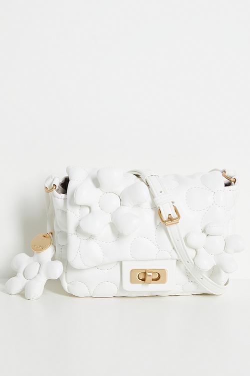 Fflowerpuffy shoulder bag - white