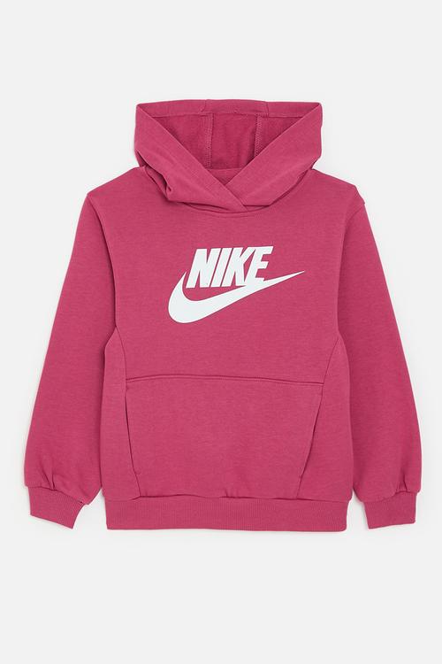 Nike sportswear club french terry hoodie - sweet beet