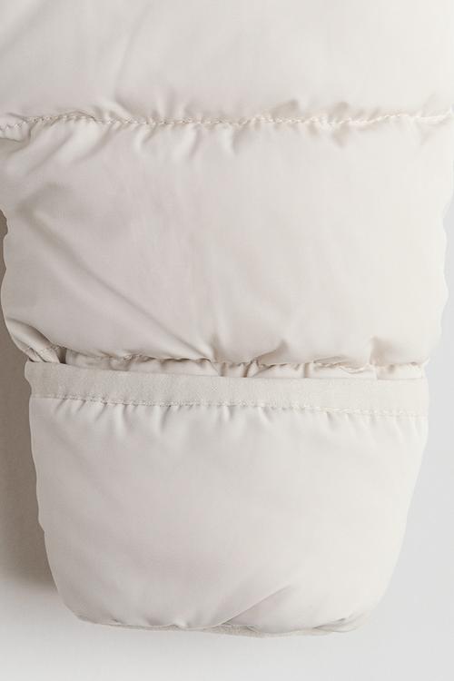 Pile-lined snowsuit - white