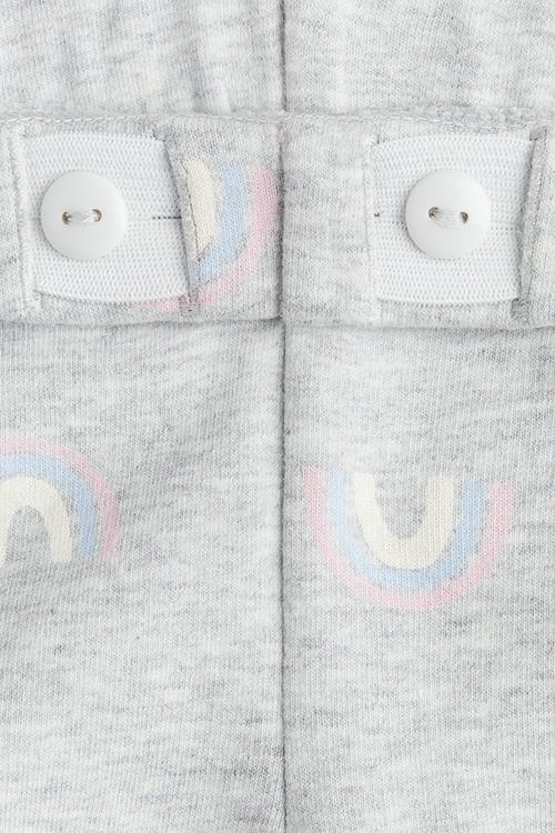 Leggings - light grey marl/rainbows