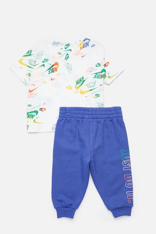 Nike all-over print reveal tee and pants set - comet blue