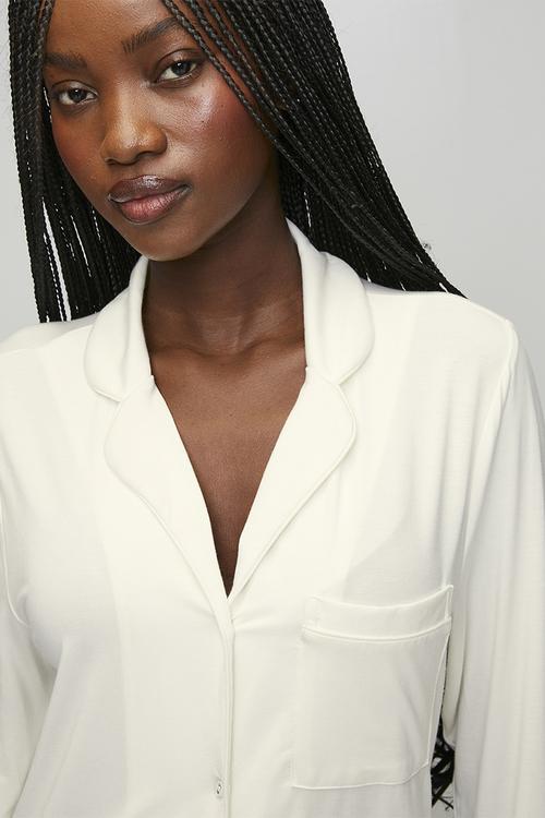 Shirtdress Essential Sleepwear- whisper white