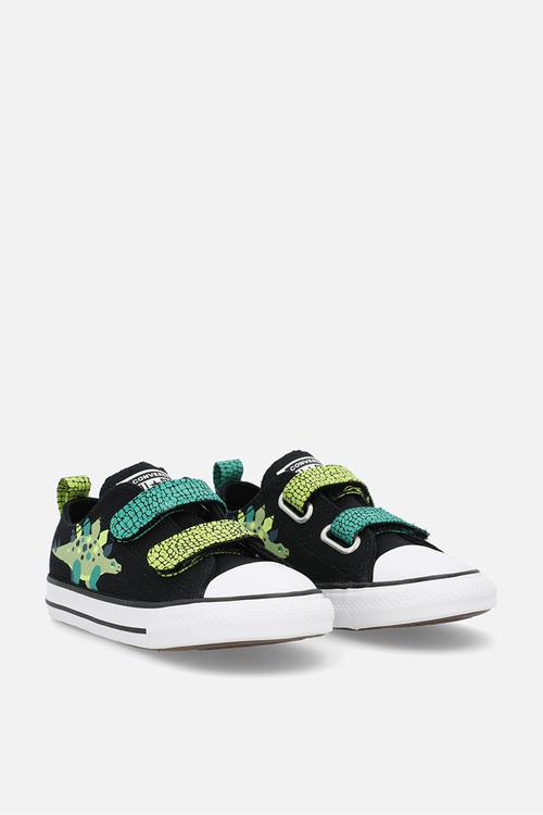 Chuck Taylor All Star Dinos Easy On - Black/White/Neon Mantis