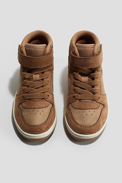 Hi-top trainers - brown