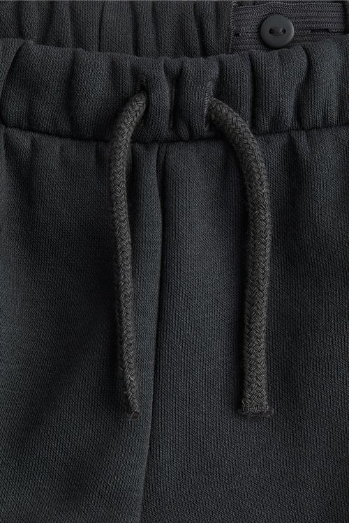 Brushed-inside cargo joggers - dark grey