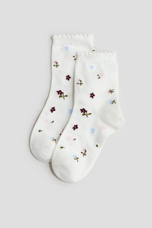 7-pack socks - multi,pink,red,white,blue