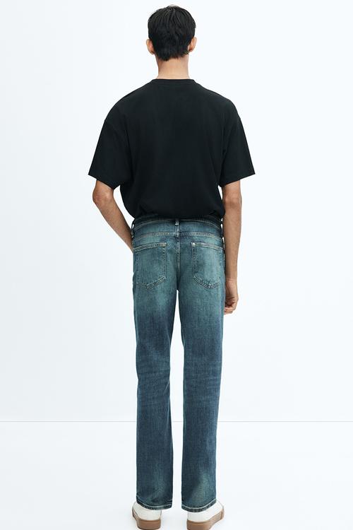 Straight regular jeans - denim blue