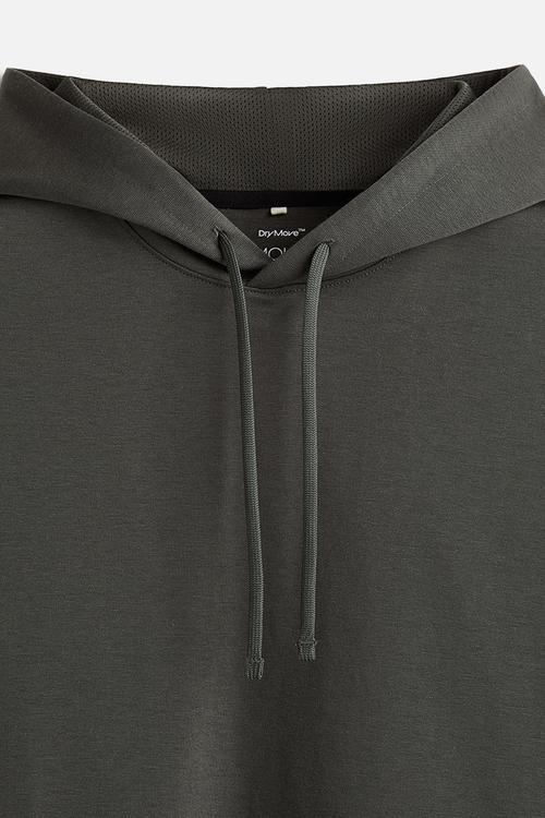 Regular fit sleeveless sports hoodie with drymove™ - dark green