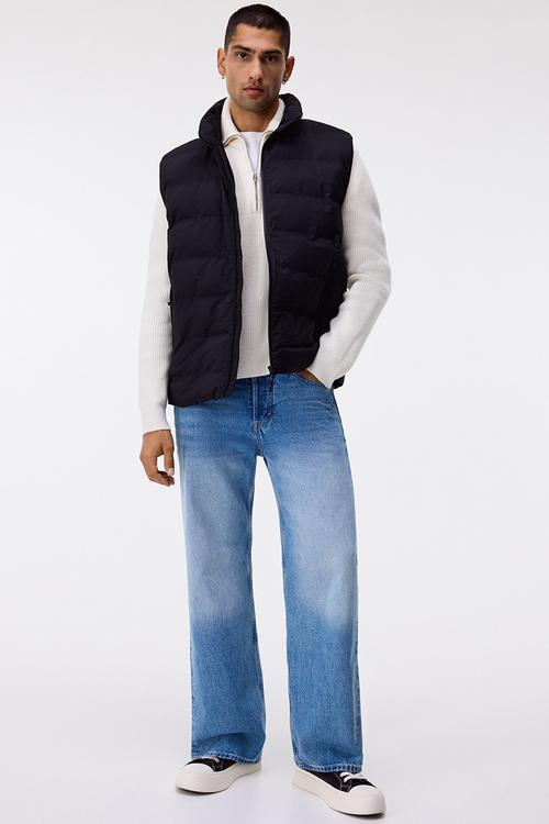 Padded gilet - black