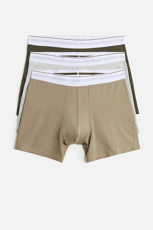 3-Pack mid trunks with lycra® - multi