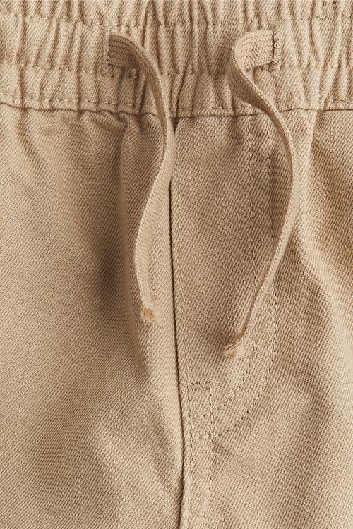 Cotton twill trousers - beige