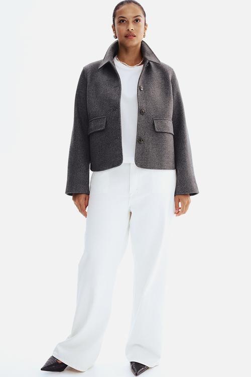 Collared jacket - dark grey