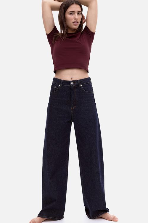 Short T-shirt - burgundy