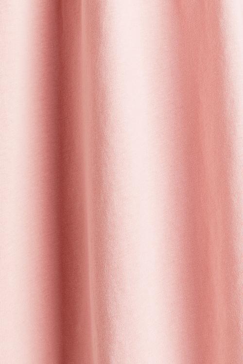 Printed cotton dress - peach pink