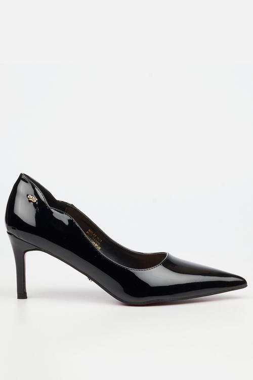 Nola 5 scallow low heel - black