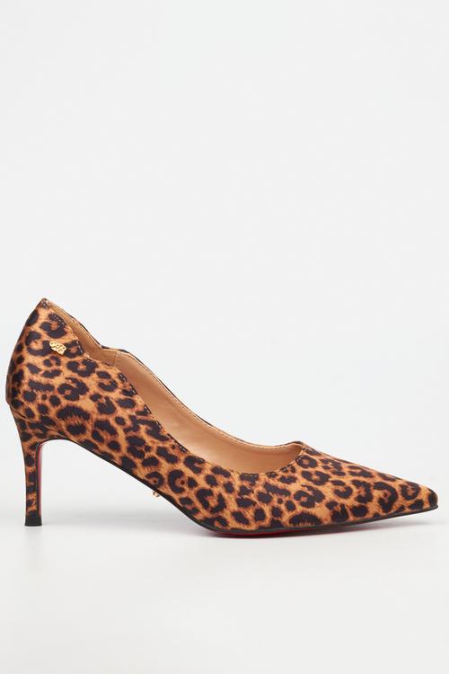 Nola 6 scallow low heel - leopard