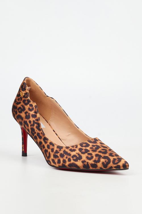Nola 6 scallow low heel - leopard