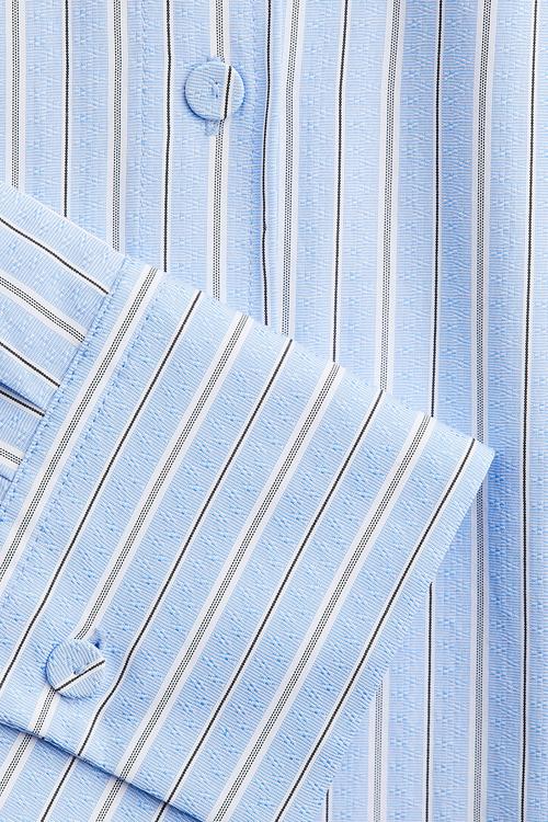 Short shirt -  light blue/striped