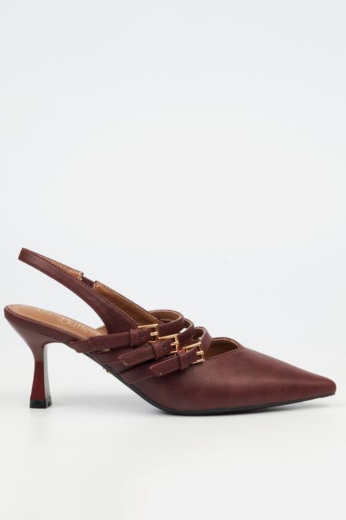 Paige 1 sling back - burgundy