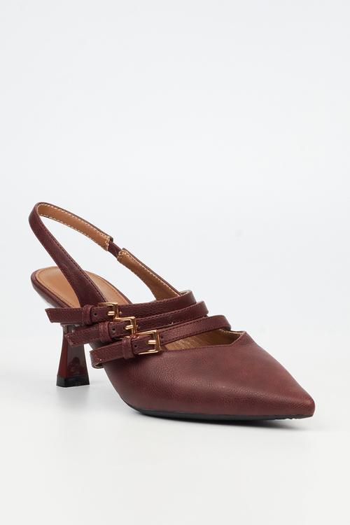 Paige 1 sling back - burgundy