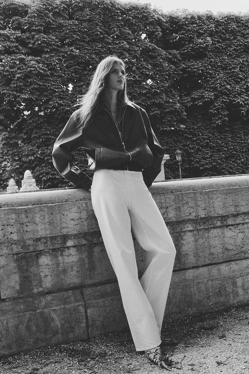 Straight high jeans - white