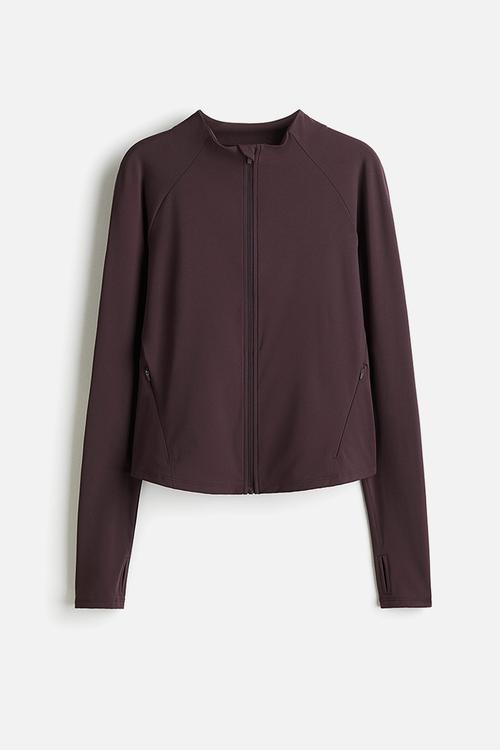 Sports jacket with cool handfeel drymove™ - aubergine purple