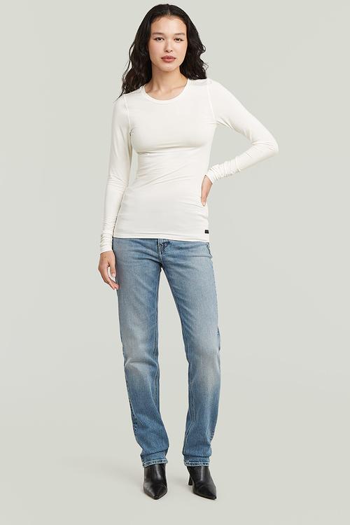 2nd skin r t long sleeve wmn - Milk