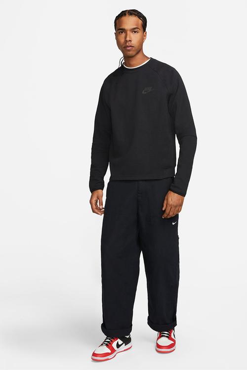 NSW  Tech-Fleece Crew  Sweatshirt - Black/Black