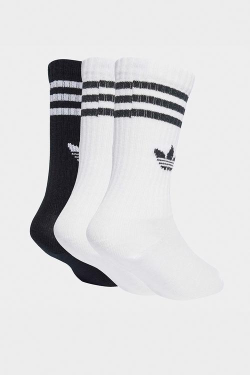 Crew Sock 3 Pack - White & Black