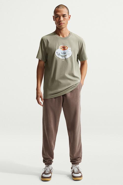 NSW Cafe Swoosh Mug Tee - Khaki Army Green
