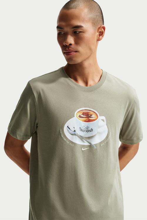NSW Cafe Swoosh Mug Tee - Khaki Army Green
