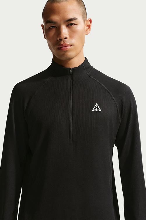 ACG Dri-FIT Mid-Layer 1/4-Zip Trail Running Top - Black/Smtwht