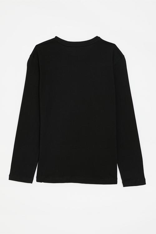 BOYS ASHTON LS TEE - BLACK