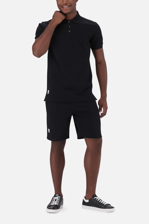 Paul Jacquard Embossed Golfer - Black