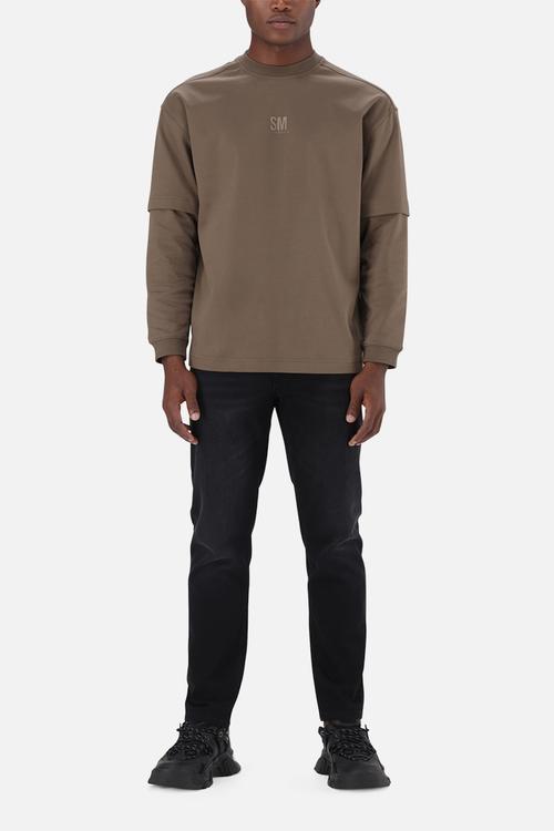 Loki Longsleeve T-Shirt - Stone Gray