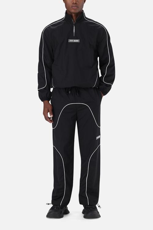 Perez Piping Track Bottom - Black