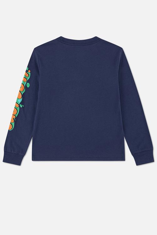 Nike slime long sleeve tee - midnight navy