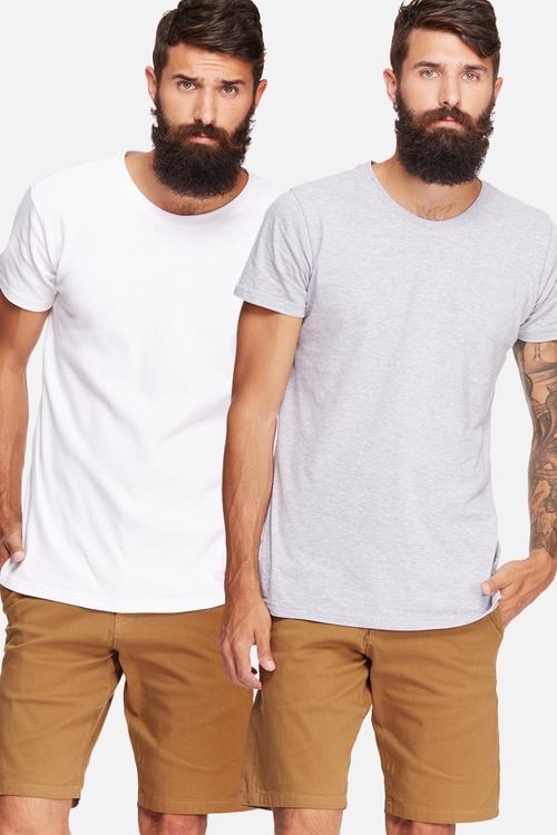 2 pack Scoop neck tee
