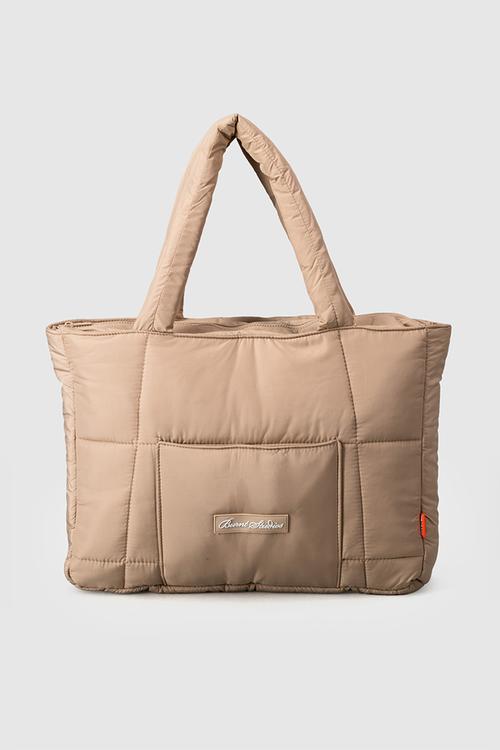 Quilted Tote Bag - Cashew